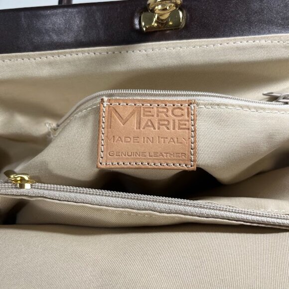 Merci Marie Satchel Handbag - Leather - New without tags - Picture 4 of 9